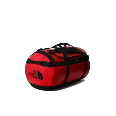 6. The North Face Base Camp Duffel L Sporttasche 95L Polyester Schwarz, Rot