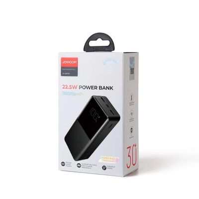 5. Joyroom Powerbank 30000mAh 22,5W PD QC3.0 AFC schwarz (JR-QP193)