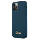 2. Guess, GUHCP12LLSLMGBL iPhone 12 Pro Max 6,7" blau/blaue Hardcase-Metall-Logoschrift