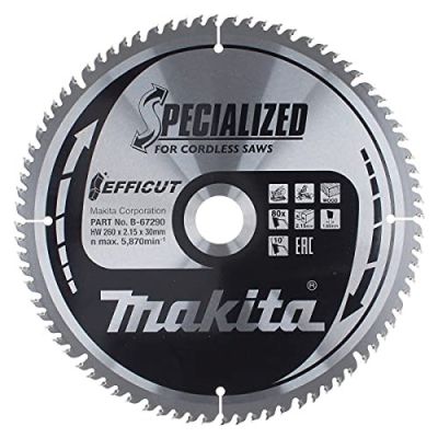 4. TCT-Scheibe Makita B-67240 260X2,15X30mm 10° T80 EFFICUT