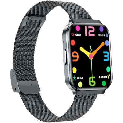 8. Smartwatch Gravity Schwarzes Armband + Armband GT44-5