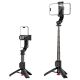 5. Acefast E42 Selfie-Stick mit automatischem Stativ und Bluetooth-Fernbedienung, 63 cm – Schwarz