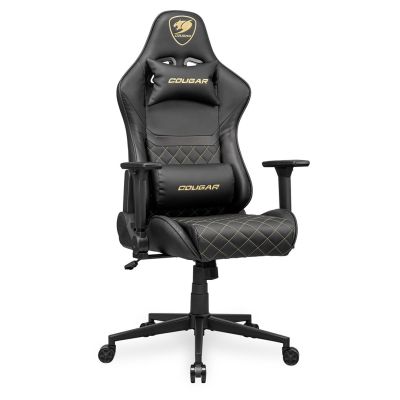 2. COUGAR CGR-AO2-GLB Universal-Gaming-Stuhl, gepolsterter Sitz, Schwarz, Gold