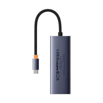 2. Baseus UltraJoy Serie 5-in-1 USB-C HDMI 4K 4x USB-A 3.0 Hub – Grau