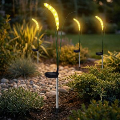 18. Solar-Graslampe mit 6 LEDs, 75 cm