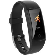 Schwarzes Umbro Monitor-Uhrenarmband mit klassischer Schließe