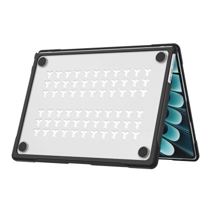 3. Tech-Protect Velar Hülle für MacBook Air 13" 2023 / 2024 / 2025 / 2026 - Transparent Schwarz