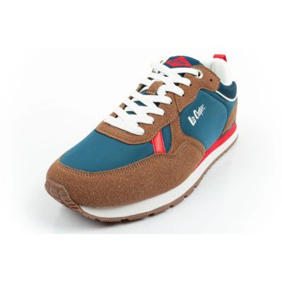 3. Lee Cooper Herren-Sneaker, modisch, bequem, strapazierfähig, marineblau, braun