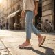 11. Leder-Plateau-Sneaker, pinkfarben, Filippo DP7498