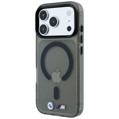 2. BMW M IML MagSafe Hülle mit glänzendem Metalllogo und Zierleisten für iPhone 18 Pro Max / 17 Pro Max – Schwarz