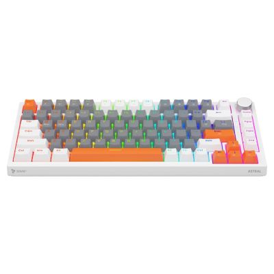 7. SAVIO MAGNETISCHE TASTATUR ASTRAL WHITE OUTEMU WHITE JADE RGB 3 TASTENKAPPEN FARBEN