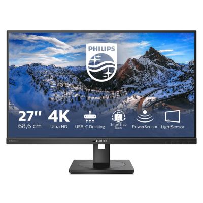 8. LCD-Monitor Philips 279P1/00, 27 Zoll, 4K UHD IPS, 16:9, Schwarz, 4 ms Reaktionszeit, 350 cd/m², Audioausgang, 2 HDMI-Anschlüsse