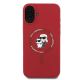 3. Karl Lagerfeld Silikon Karl&Choupette Heads Ring MagSafe Case für iPhone 16 Plus - Rot