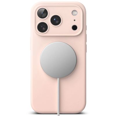 5. Ringke Silikon Magnetische MagSafe Hülle für iPhone 17 Pro - Rosa