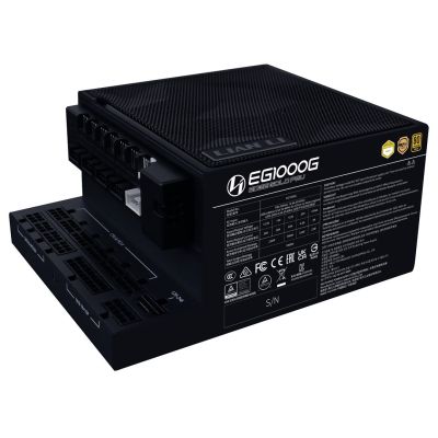 Lian Li 1000W EDGE GOLD 1000 80 PLUS Gold Netzteil, PCIe 5.1, ATX 3.1, Schwarz, USB-Hub