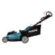 11. Makita DLM481Z Akku-Rasenmäher (Schiebemäher) in Schwarz, Blau und Metallic