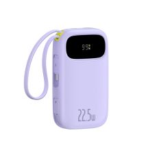 Baseus EnerFill FC21 Qpow 3 Ultra 20000mAh 22,5W Powerbank mit Digitalanzeige und Kabel – Lila