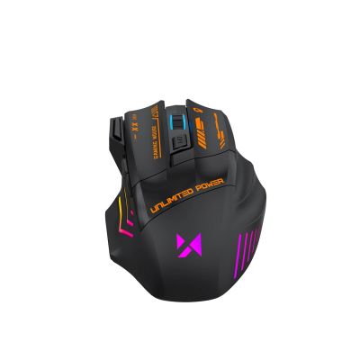 8. Wozinsky WMGB-1179 Kabellose optische Gaming-Maus mit integriertem Akku, 3200 DPI und Hintergrundbeleuchtung – Schwarz