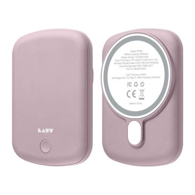 2. LAUT L_PCH_P Powerbank 5000mAh Kabelloses Laden Pink