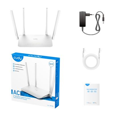 4. CUDY WR1300 LAN Gigabit AC1200 Dualband-WLAN-Mesh-Router