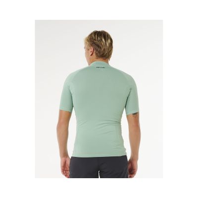3. Herren Lycra RIP CURL Waves UPF Perf Kurzarmhemd grün