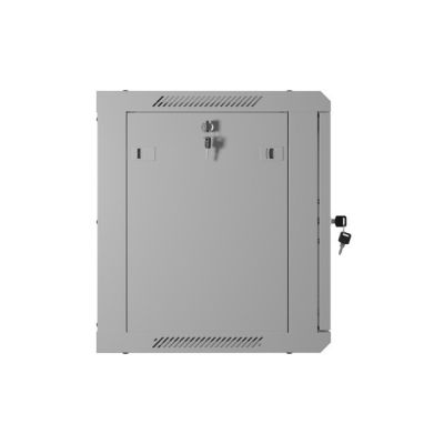 14. Lanberg 19" 9U 600X450 grauer Wandschrank mit perforierten Türen (flach verpackt)