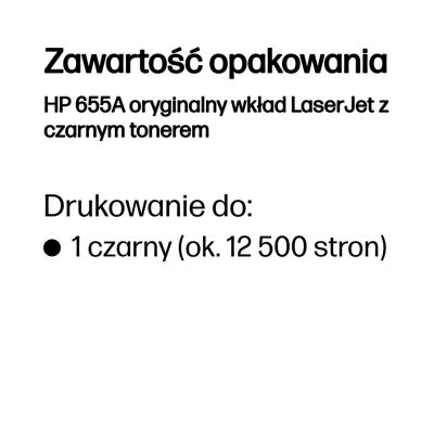 11. LASERJET TONER CRTG/655A SCHWARZ