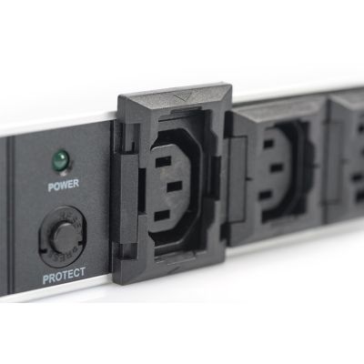 10. Digitus PDU 19" Rackmount-Steckdosenleiste, 10 x C13-Steckdosen, 2,0 m, 1 x C14-Stecker, 10 A, Überlastschutz, Aluminiumprofil