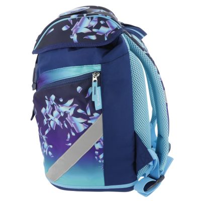 16. Herlitz SoftLight Plus Greenline Blue Ice Schulrucksack-Set Mädchen Polyester Blau, Marineblau (Marineblau)