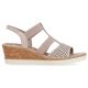14. Bequeme Keilsandaletten Remonte W RKR667 Roségold