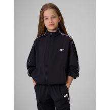 Lockerer Sport-Sweatshirt für Mädchen ohne Kapuze 4F 4FJRSS26TSWSF3057-20S