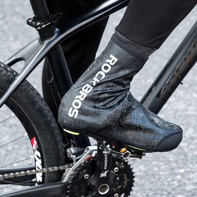 12. Rockbros LF1081 Wind- und wasserdichte Überschuhe 42–46 cm – Schwarz
