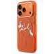 2. Karl Lagerfeld IML Choupettes Karl Script Logo MagSafe Hülle für iPhone 17 Pro Max - Orange