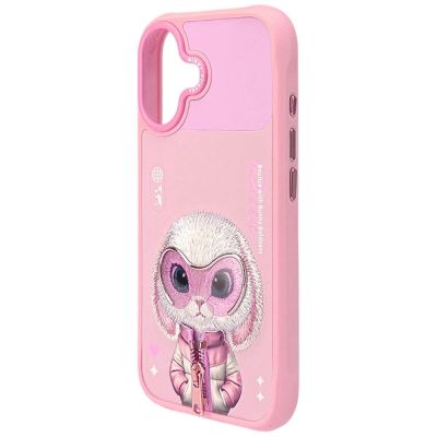 5. Nimmy Cool&Cute 2.0 Hasenhülle für iPhone 17 - Rosa