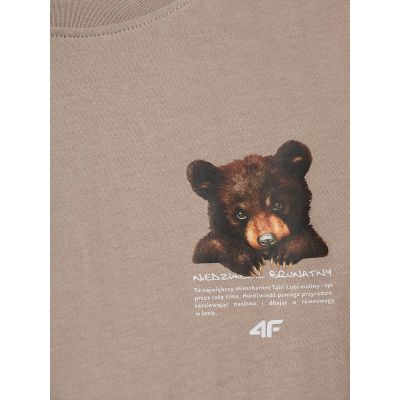 8. Mädchen-T-Shirt mit Aufdruck, regulär, Größe 4F 4FJKAW26TTSHF4424-83S
