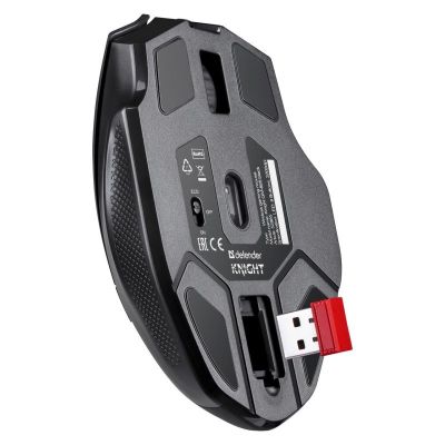 4. DEFENDER MAUS GM-885 KNIGHT RF KABELLOS 3200dpi 8P SCHWARZ