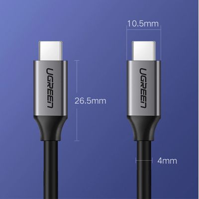 9. Ugreen US161 50751 USB-C 3.1 / USB-C 3.1 Kabel 1,5 m – Grau