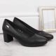 20. Sergio Leone W SK314A schwarze Pumps mit dekorativem Blockabsatz