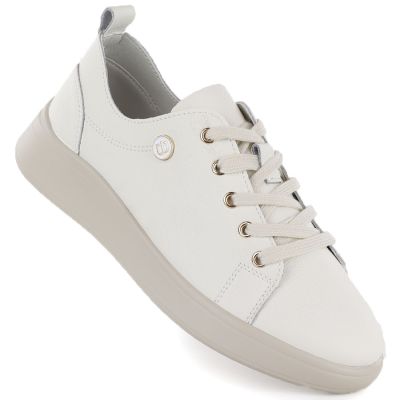 Beige Damenlederschuhe Vinceza 41508