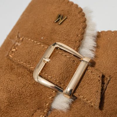 8. Wrangler Elsa Platform MID Damen Schneestiefel, isolierte Winterstiefel mit Fell, Schwarz (20243077.37B)