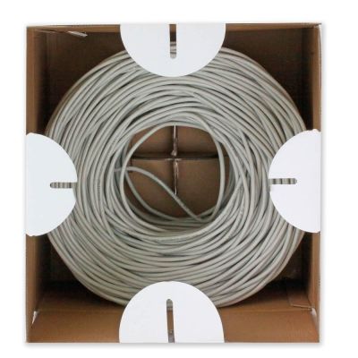 5. TECHLY VERDREHTES PAIR U/UTP CAT6-KABEL 305M CCA GRAU ITP6-CCA-305-GY