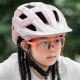 5. Rockbros LK-67 Jugend-Fahrradhelm mit abnehmbarem Visier 54–58 cm – Pink
