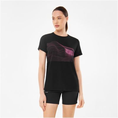 VIKING Morain Lady Bamboo Damen-T-Shirt, schwarz, Größe L