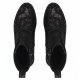 5. Schwarze Damen-Ankle-Boots aus Leder mit Blumenmuster, Filippo DBT8283