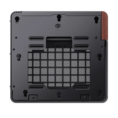 22. Jonsbo TK-0 PC-Gehäuse, Mini-Tower, Mini-ITX, gehärtetes Glas, Holz – schwarz