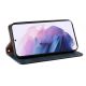 10. Magnetband Hülle Hülle für Samsung Galaxy S22+ (S22 Plus) Tasche Geldbörse + Mini Lanyard Anhänger Blau