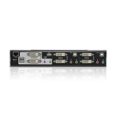 2. ATEN CS1642A KVM-Switch, rackmontierbar, Schwarz/Silber