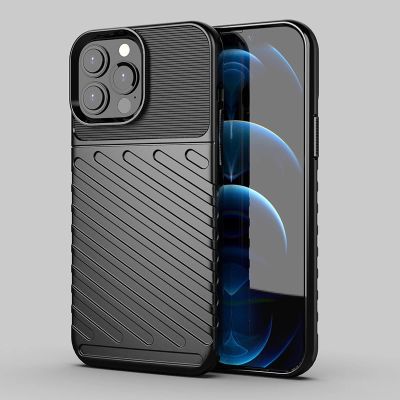 14. Thunder Case Flexibel Robuste Panzer Handyhülle TPU Schutzhülle für iPhone 13 Pro Max schwarz