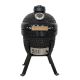 Kamado Bono Picnic Keramikgrill, 13 Zoll, Kamado-Grillwagen, Holzkohle (Brennstoff), Schwarz