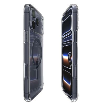 6. Spigen Ultra Hybrid MagSafe Hülle für iPhone 17 Pro Max – Transparentes Marineblau